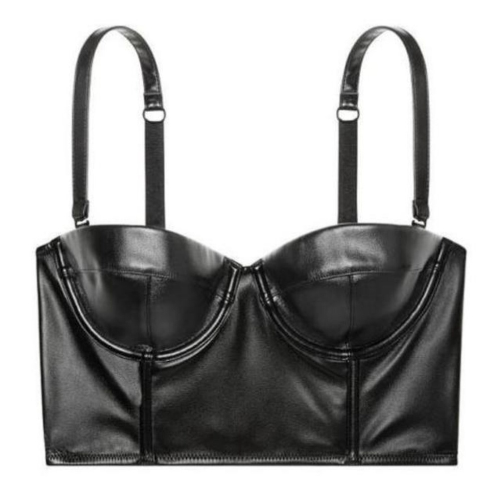 VS VERY SEXY FAUX LEATHER BUSTIER 34C
